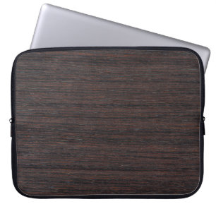 Funds wood smooth clear texture laptop sleeve