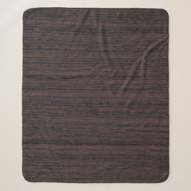 Funds wood smooth clear texture sherpa blanket (Front)
