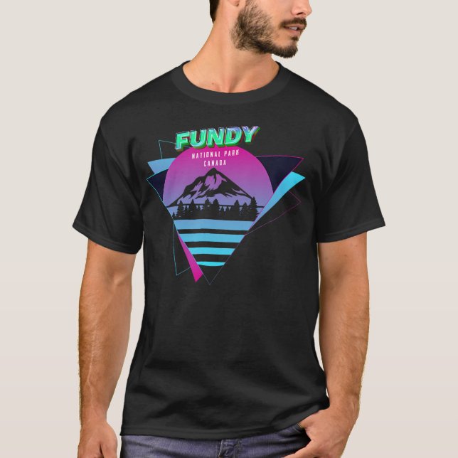 Fundy - Canadian National Park Retro Souvenir T-Shirt (Front)