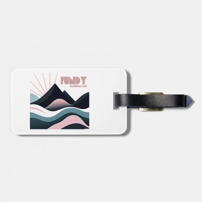 Fundy National Park Coloured Hills Luggage Tag (Back Horizontal)