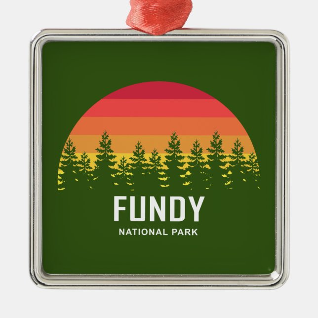 Fundy National Park Metal Ornament (Front)