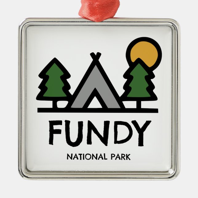 Fundy National Park Metal Ornament (Front)