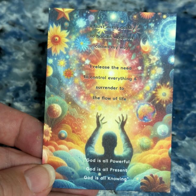Funérailles / Carte de prière commémorative (Prayer Card Bookmark for Funeral, Memorial or Celebration of Life)