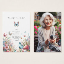 Funérailles / Carte de prière commémorative pour l