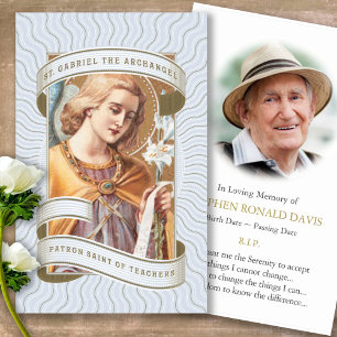Funérailles Catholique St Gabriel Prière Cartes de