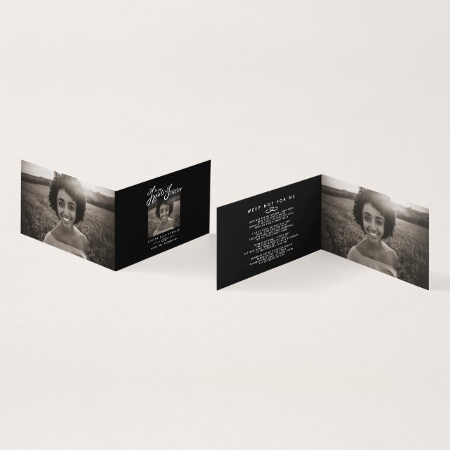 Funérailles dans nos coeurs pour toujours carte po (Inside and Outside)