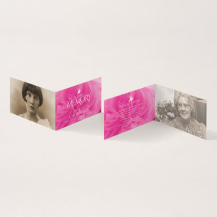 Funérailles en mémoire amoureuse rose rose carte p