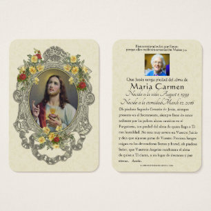 Funérailles espagnoles Sacré Coeur Jésus Prière