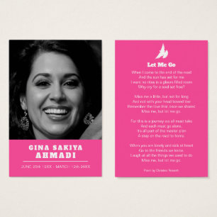 Funérailles laissez-moi aller blanc colombe prière