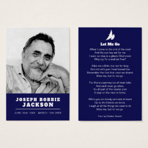 Funérailles laissez-moi aller la prière de colombe