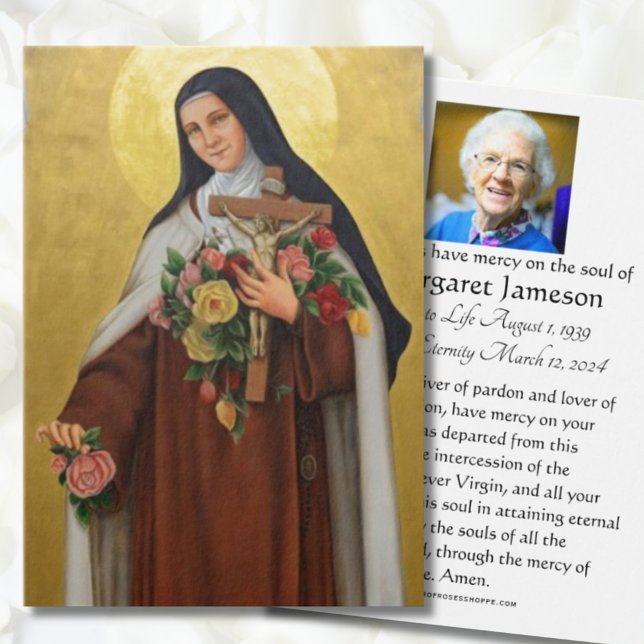 Funérailles Mémorial Saint Card St Therese Lisieux (Créateur téléchargé)