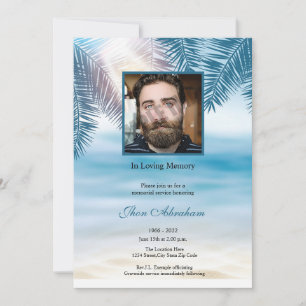 Funeral Announcement Card Template