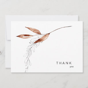 Funeral Bereavement Fall Thank You Card