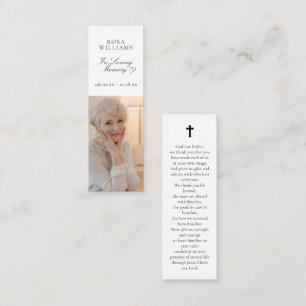 Funeral Bookmark Memorial Card