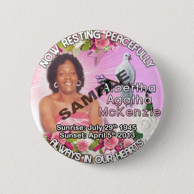 Funeral Button (Front)