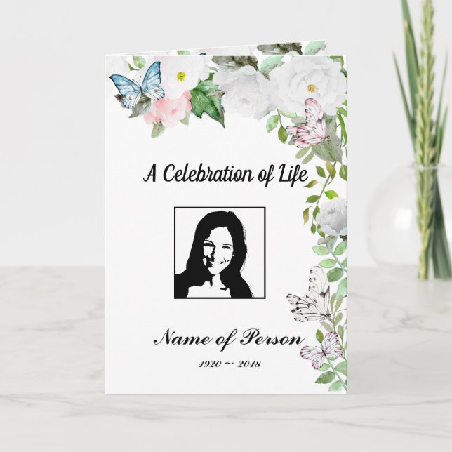 Funeral/Celebration of Life/Memorial Program (Front)