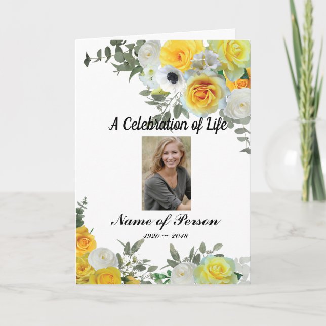 Funeral/Celebration of Life/Memorial Program (Front)