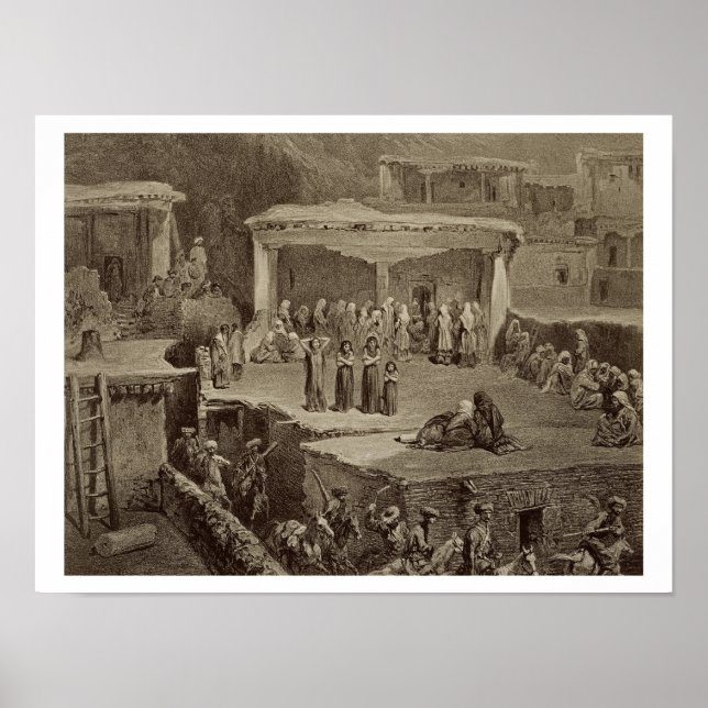 Funeral Ceremony in the Ruins at Akhaltchi, Dagest Poster (Front)