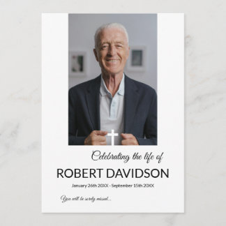 Funeral Custom Memorial Photo Table Program
