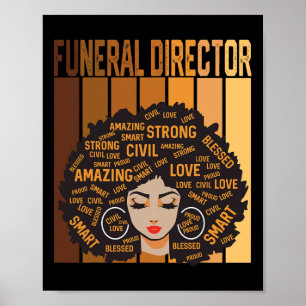 Funeral Director African American Women Black Hist Poster