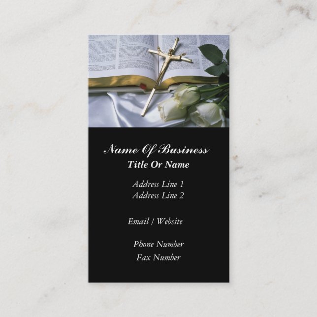 Funeral Director Business Card (Front)