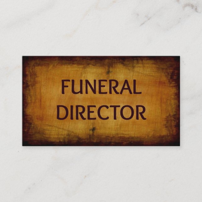 Funeral Director Business Card (Front)