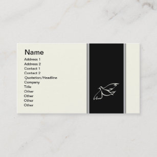 funeral home business card wild west