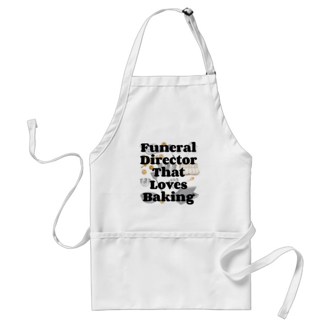 Funeral Director Loves Baking Standard Apron (Front)