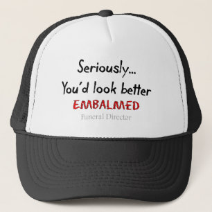 Funeral Director/Mortician Funny Hearse Design Trucker Hat