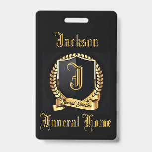 Funeral Director Name Tag Badge