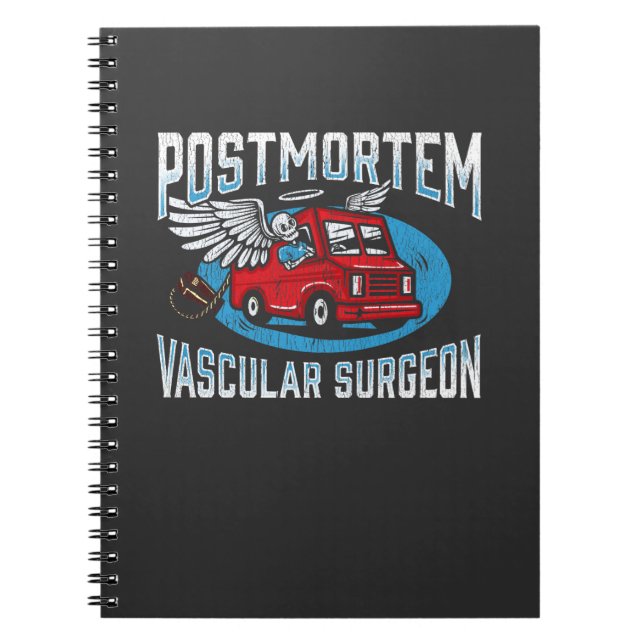 Funeral Director Postmortem Vascular Surgeon Notebook (Front)