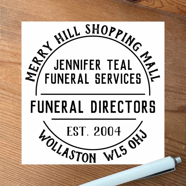 Funeral Directors Rubber Stamp (Creator Uploaded)