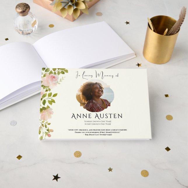 Funeral Guest Book (Front Open)
