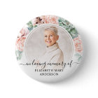 Funeral In Loving Memory Blush Pink Floral Photo