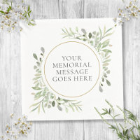 Funeral In Loving Memory Eucalyptus Leaves