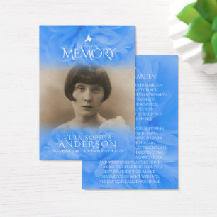 Funeral in loving memory prayer / poem card