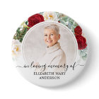 Funeral In Loving Memory Red Roses Floral Photo