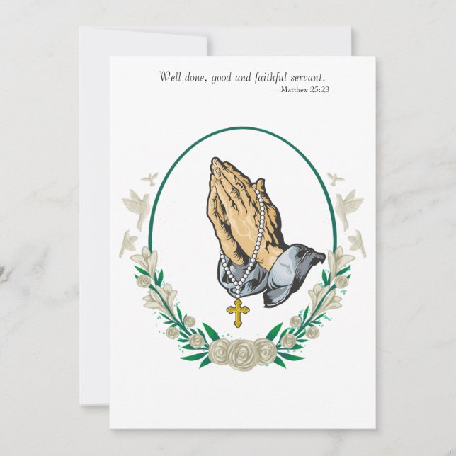 Funeral Invitation  (Front)