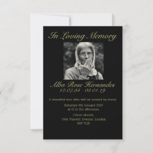 Funeral Invitation