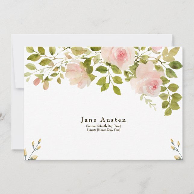 Funeral Invitation  (Front)