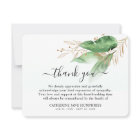 Funeral Luxury Botanical Greenery & Gold Sympathy