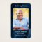 Funeral Memorial Blue Marble Photo Prayer Card