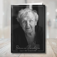 Funeral Memorial Celebration of Life Program