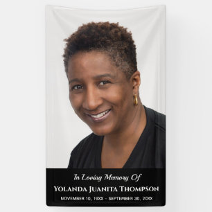 Funeral Memorial Custom Photo Bereavement Sympathy Banner