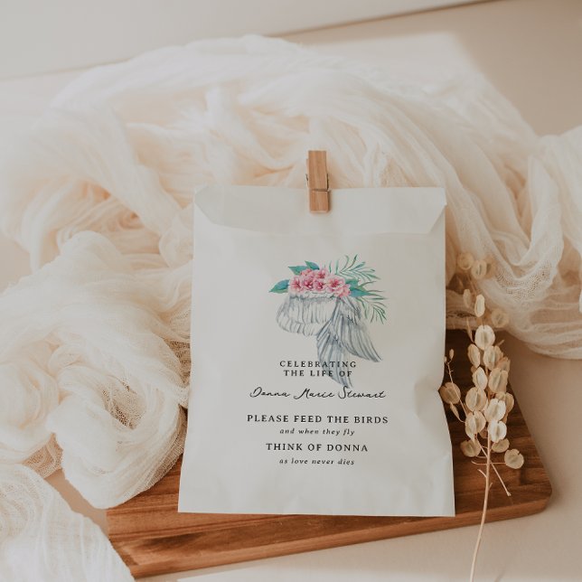 Funeral Memorial | Loving Memory Wild Bird Seeds Favour Bag (Creator Uploaded)