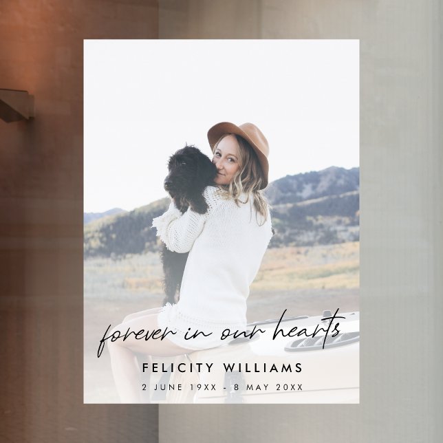 Funeral Memorial Photo | Celebration of Life Window Cling (Creator Uploaded)