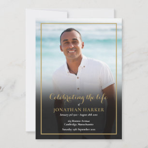 Funeral Memorial Photo Order Of Service Program
