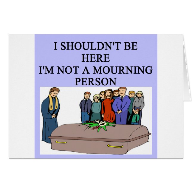 FUNERAL morning person pun (Front Horizontal)