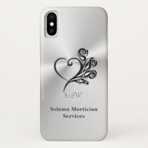 Funeral Mortician Services, Heart and Roses Case-Mate iPhone Case