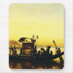Funeral of a Mummy on the Nile by Frederick Arthur Mouse Pad